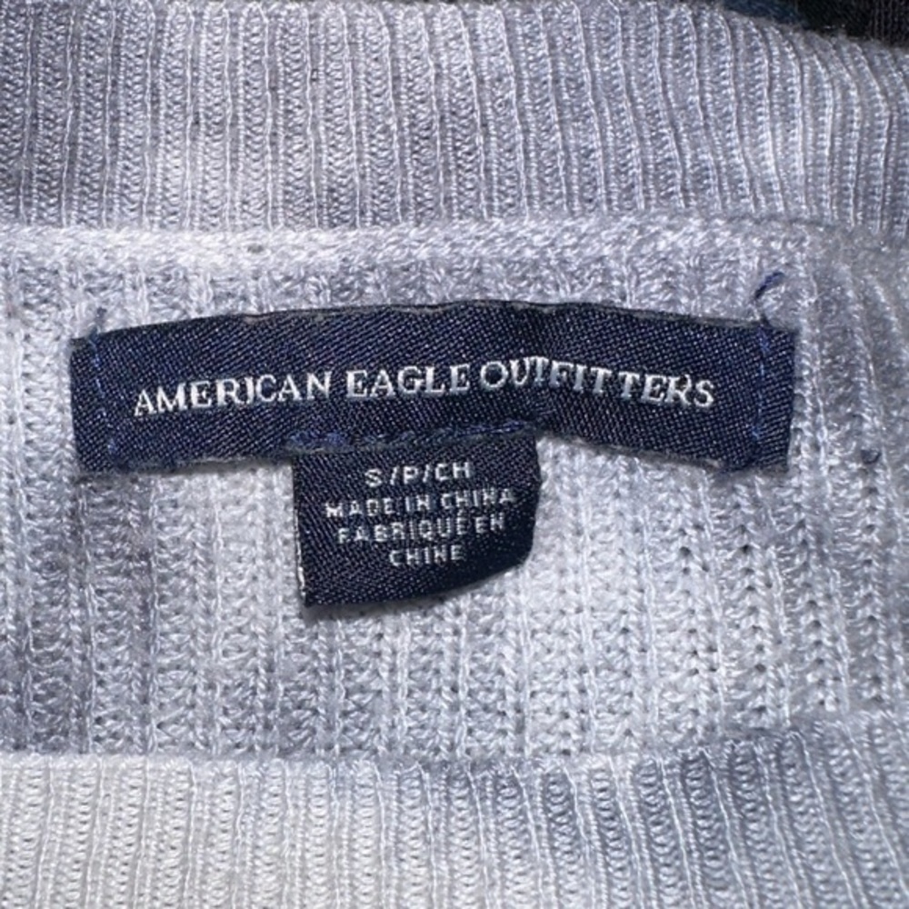 AEO American Eagle Outfitters Marble Tie Dye Gray & White Sweater - Picture 4 of 4